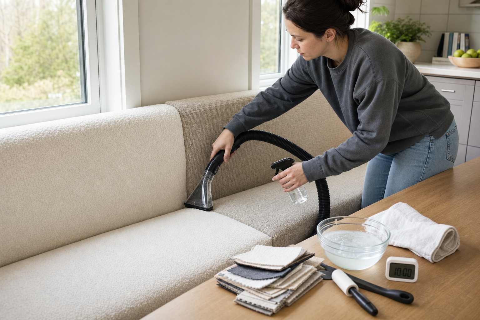 Reiniging wandbank bekledingstypen